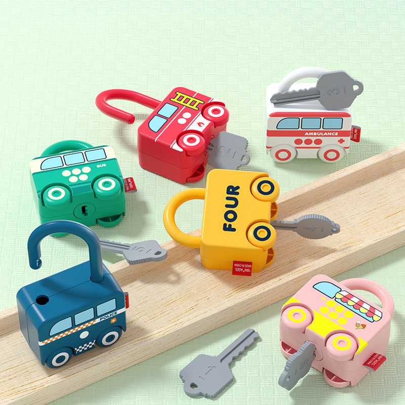 赤ちゃん学習ロックとキー車ゲームモンテッソーリ教育玩具番号マ - Baby Food Game のレビューと価格