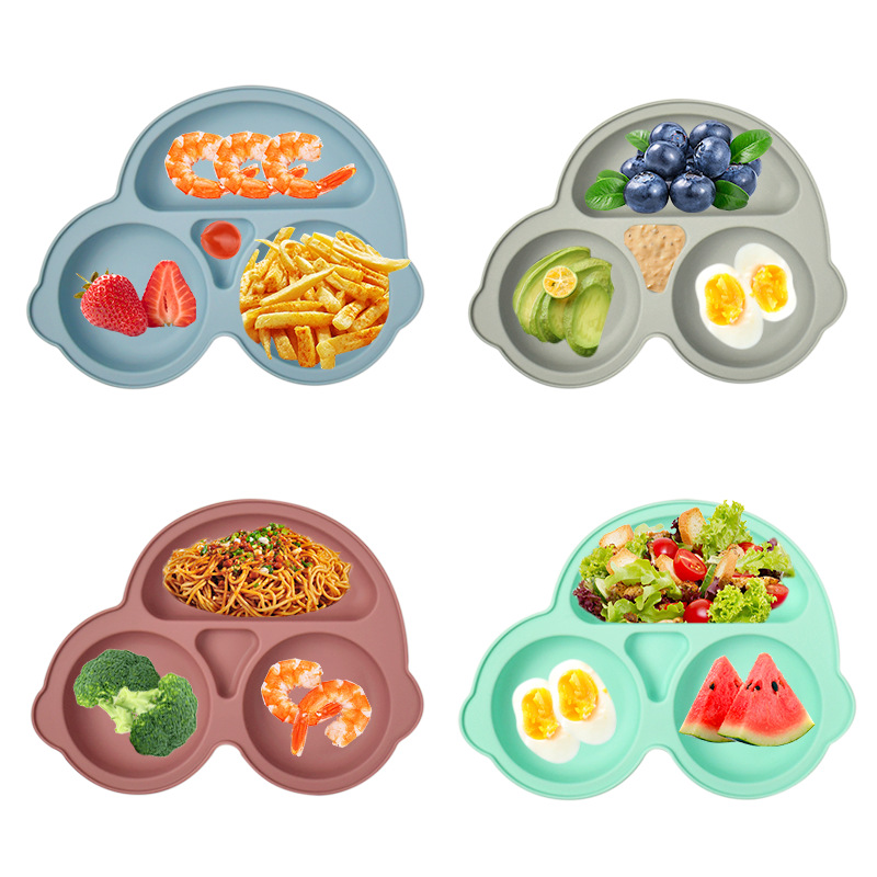 赤ちゃん安全吸盤シリコーンダイニングプレート固体かわいい漫画 - Baby Food Chart のレビューと価格