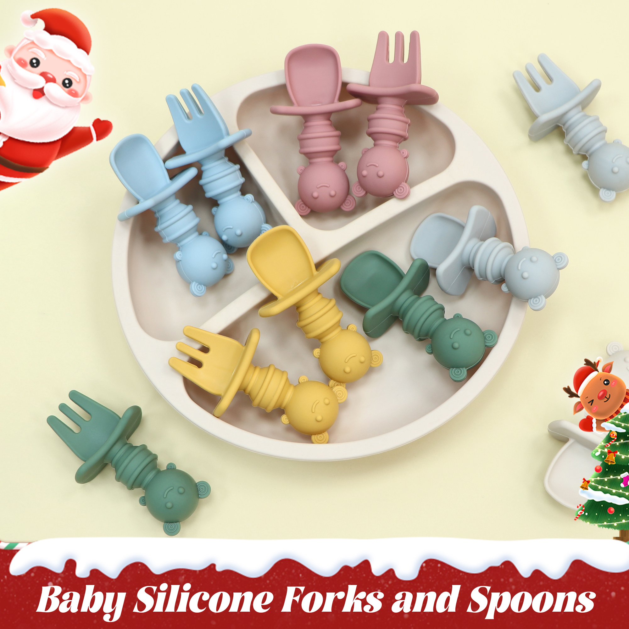 窒息防止機能付き2ピースセルフフィーディングスプーン - シ - Self Feed Spoon のレビューと価格