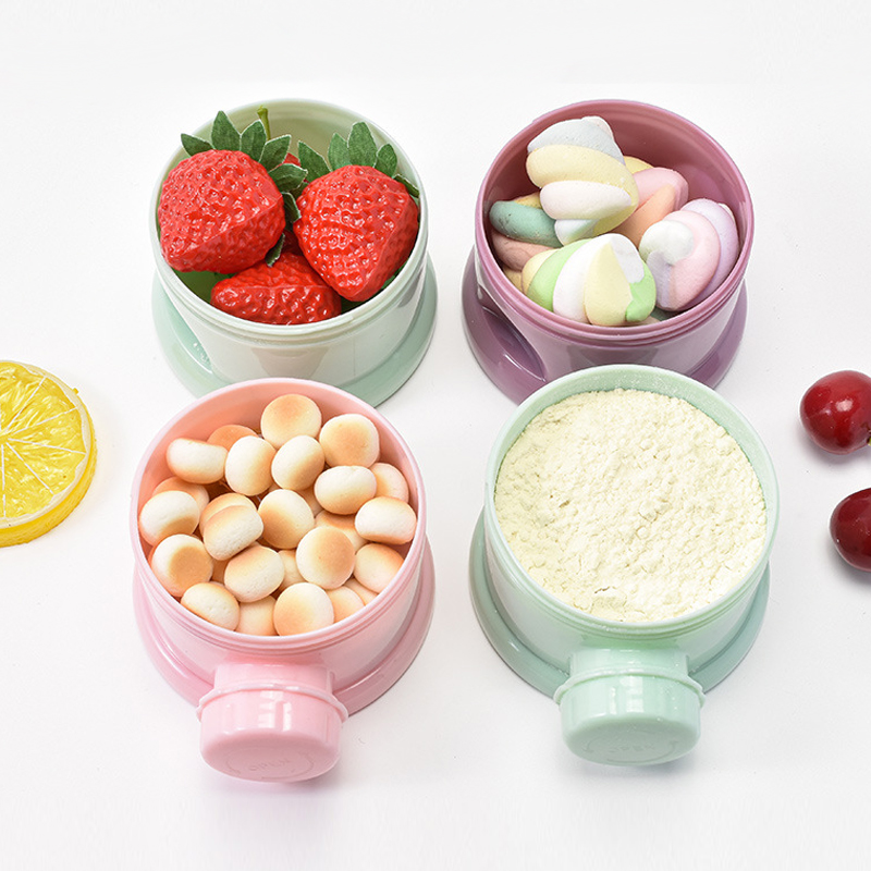 ストレージ 3/4 層ポータブル食品容器粉ミルクパウダーカー - Baby Food Options のレビューと価格