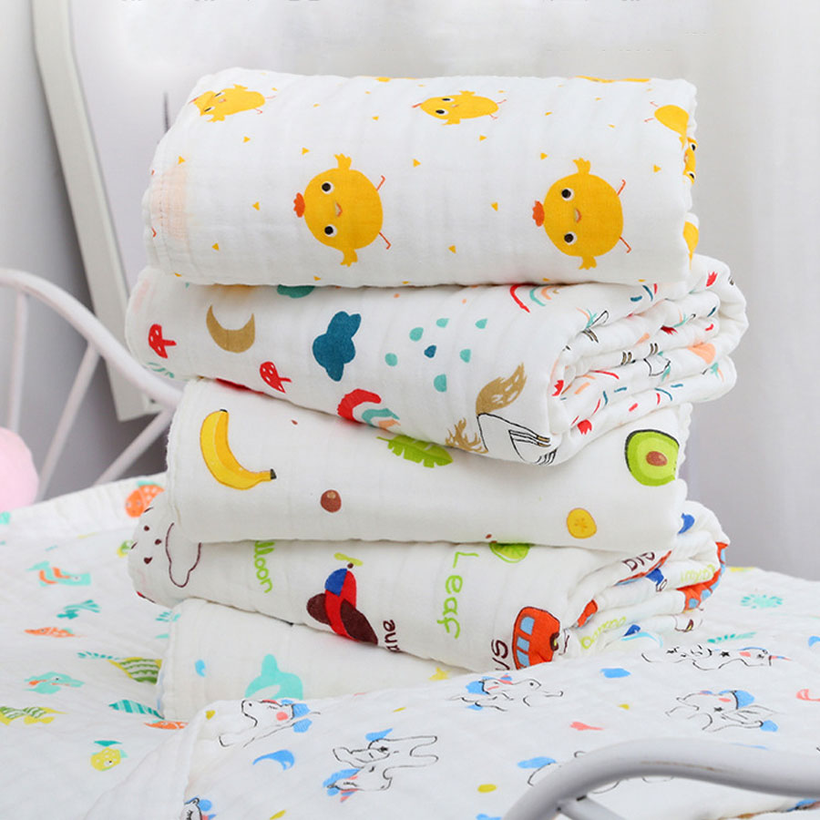 ベビーバスタオル純綿ガーゼ吸水性新生児ブランケット新生児ベビ - Baby Puree Pouch のレビューと価格