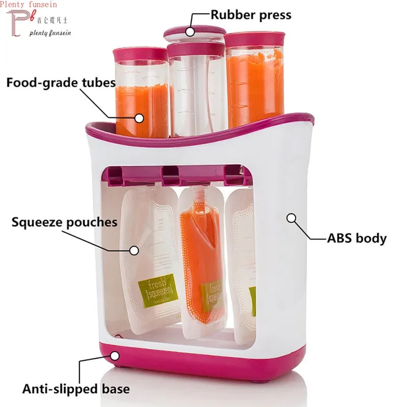 ベビーフードパウチ 手動フルーツピューレスクイーザー保存袋 - Baby Puree Pouch のレビューと価格