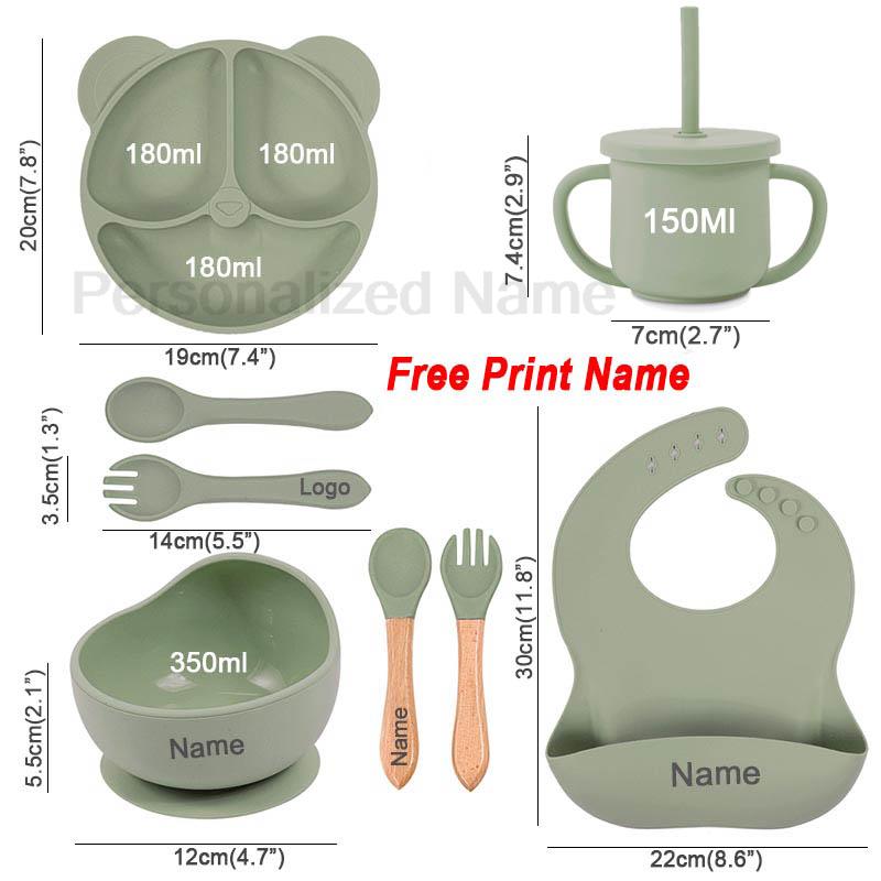 給餌セットシリコーンベビー吸盤ボウル皿プレート子供のためのク - Baby Food Bowl のレビューと価格
