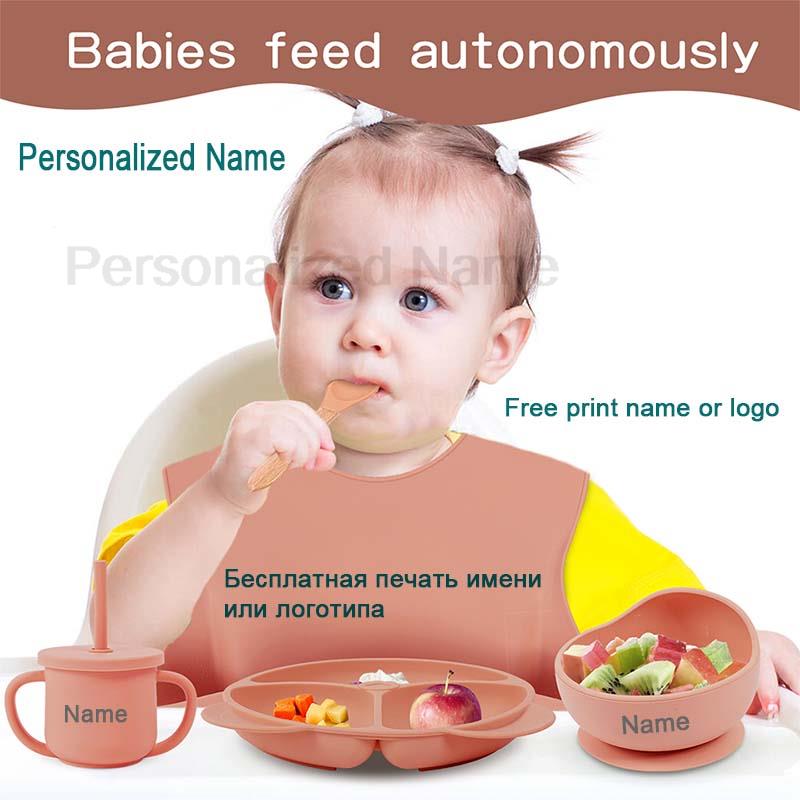 給餌セットシリコーンベビー吸盤ボウル皿プレート子供のためのク - Baby Food Bowl のレビューと価格
