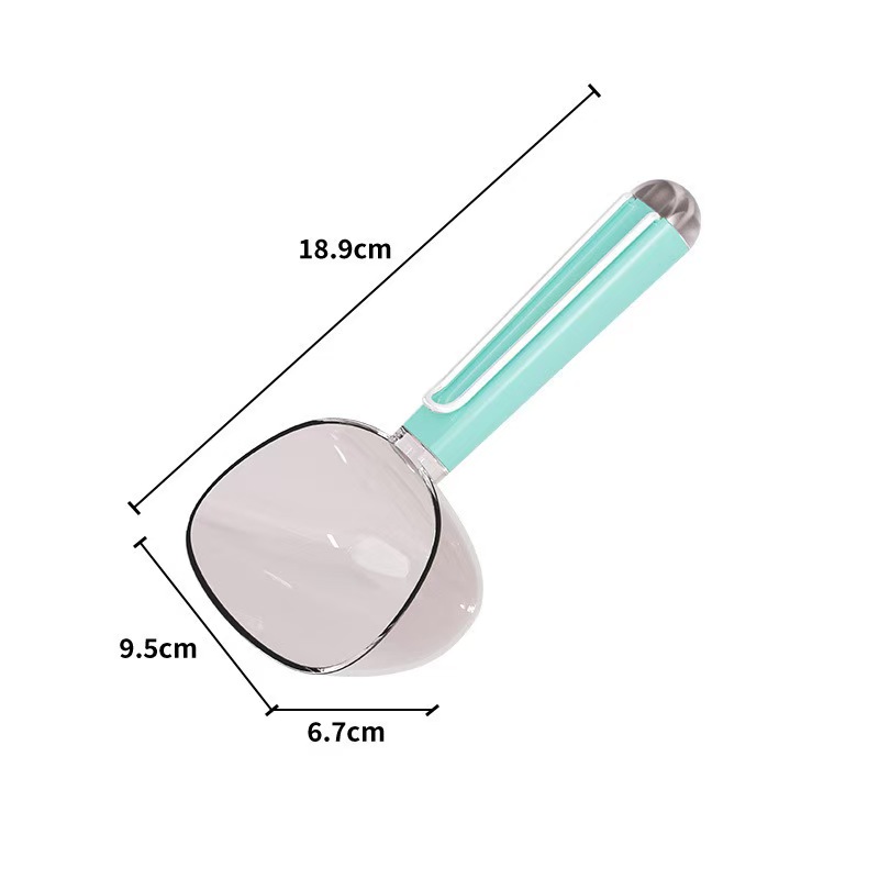 多機能ペットフードスクープ、密閉クリップ付き、目盛り付き計量 - Self Feed Spoon のレビューと価格