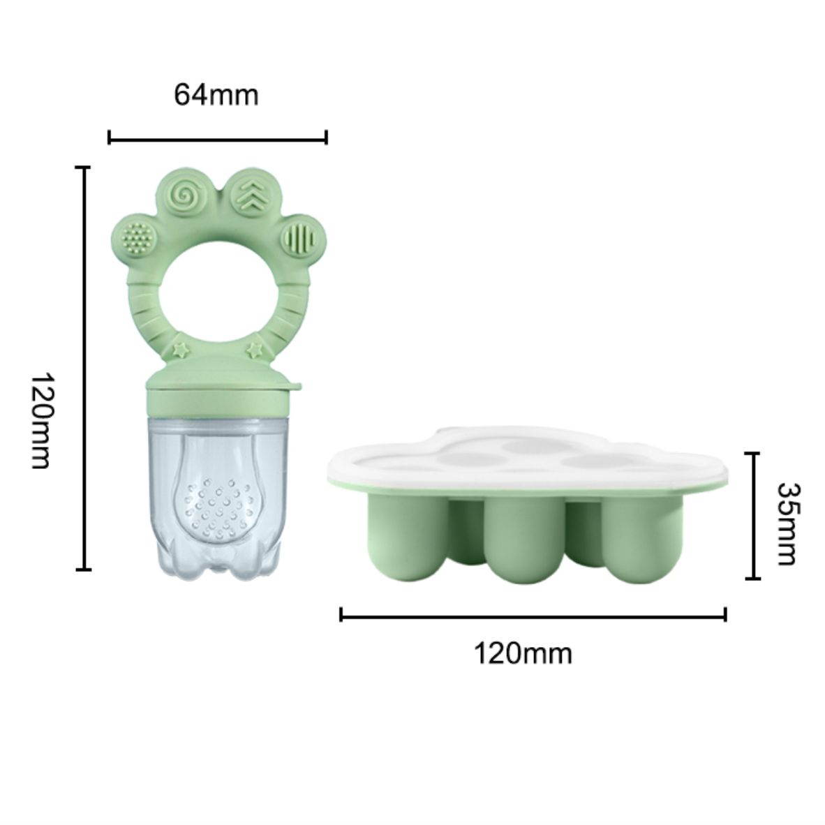 ベビーフルーツフードフィーダー＆フリーザーニブルトレイコンボ - Baby Food Chart のレビューと価格